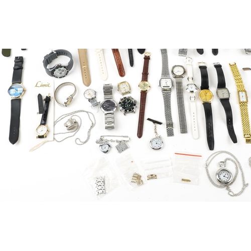 2832 - Large collection of costume jewellery and wristwatches including Sekonda, Meibo and Lorus