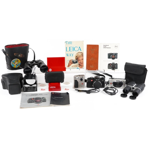 1335 - Cameras, binoculars and accessories, predominantly Leica including Z2X Digilux and R4