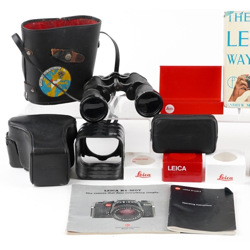 1335 - Cameras, binoculars and accessories, predominantly Leica including Z2X Digilux and R4