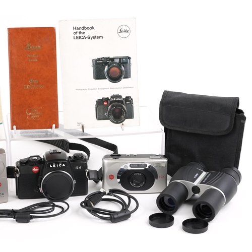 1335 - Cameras, binoculars and accessories, predominantly Leica including Z2X Digilux and R4