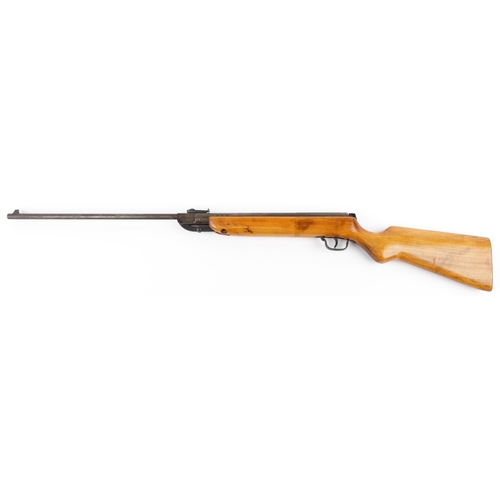 486 - Vintage Haenel model 303 snap barrel air rifle, 112cm in length