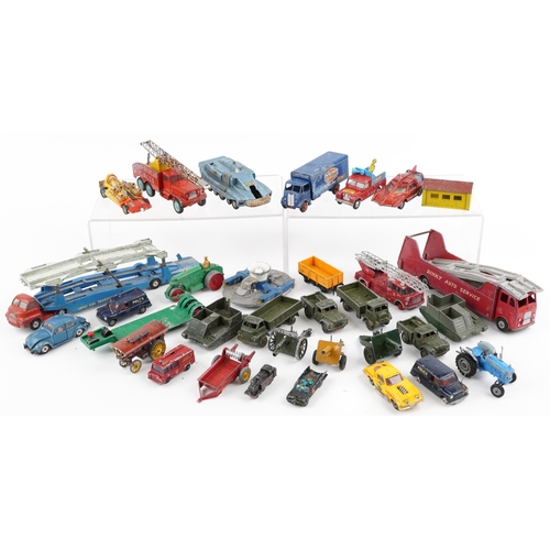 1362 - Vintage predominantly diecast vehicles, some advertising, including Dinky Toys, Corgi Major and Horn... 