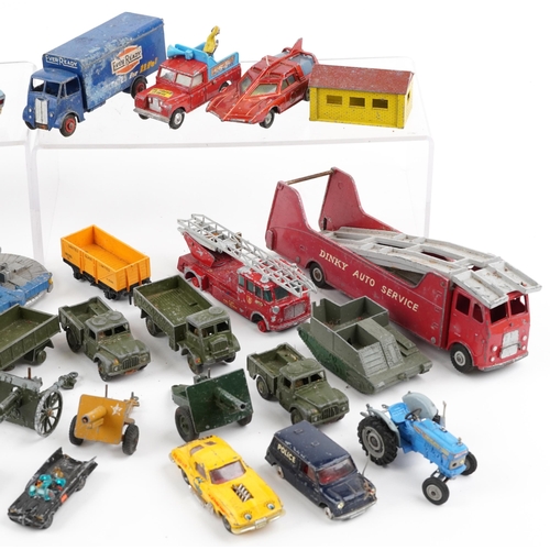 1362 - Vintage predominantly diecast vehicles, some advertising, including Dinky Toys, Corgi Major and Horn... 