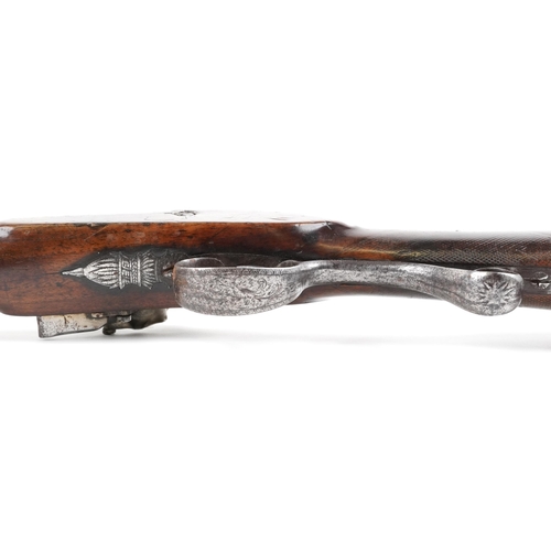 484 - 19th century flintlock rifle impressed Boulton to the lock plate, 119cm in length