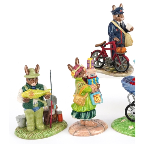 380 - Seven Royal Doulton Bunnykins figures, six with certificates, comprising Sister Mary Barbara Bunnyki... 