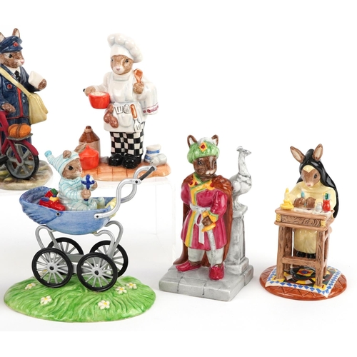 380 - Seven Royal Doulton Bunnykins figures, six with certificates, comprising Sister Mary Barbara Bunnyki... 