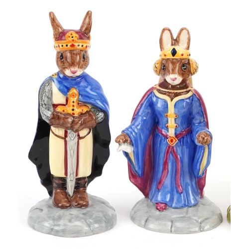 358 - Five Royal Doulton Bunnykins figures from the Arthurian Legends Collections with certificates compri... 