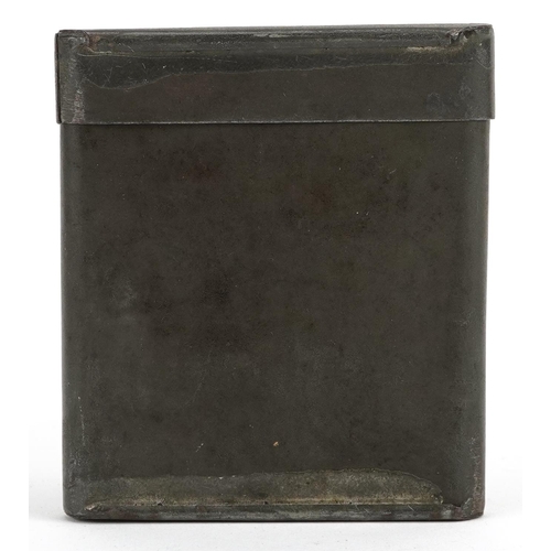 1263 - Early 19th century marriage certificate with metal case