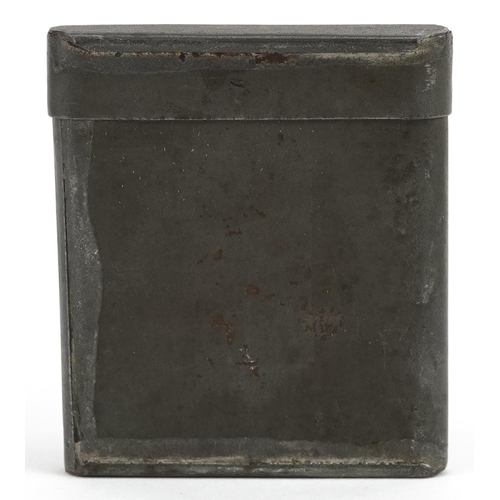 1263 - Early 19th century marriage certificate with metal case