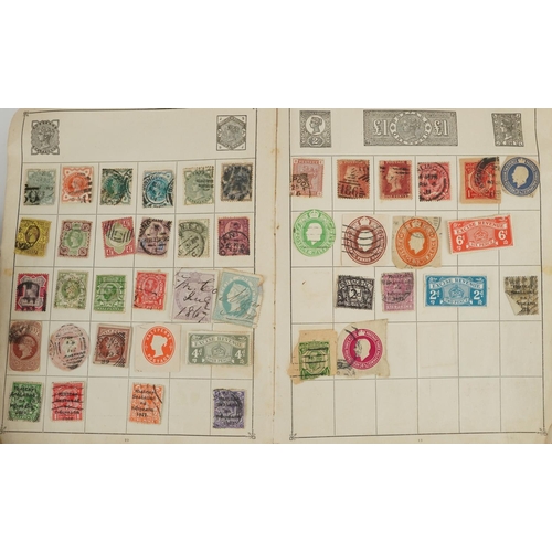 1459 - Collection of antique and later British and world stamps predominantly arranged in albums and folder... 