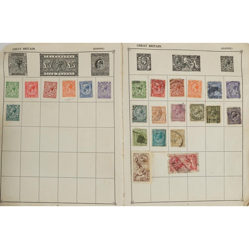 1459 - Collection of antique and later British and world stamps predominantly arranged in albums and folder... 