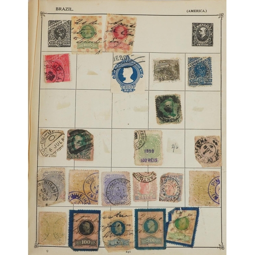 1459 - Collection of antique and later British and world stamps predominantly arranged in albums and folder... 