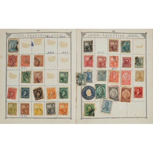 1459 - Collection of antique and later British and world stamps predominantly arranged in albums and folder... 