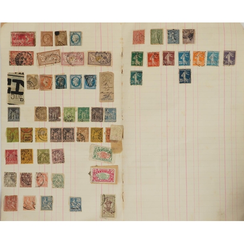 1459 - Collection of antique and later British and world stamps predominantly arranged in albums and folder... 