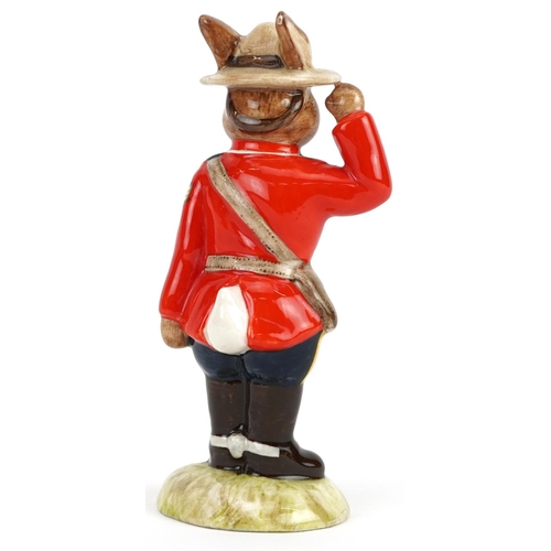 334 - Royal Doulton Sergeant Mountie Bunnykins figure DB136 Special Edition of 250, 10cm high