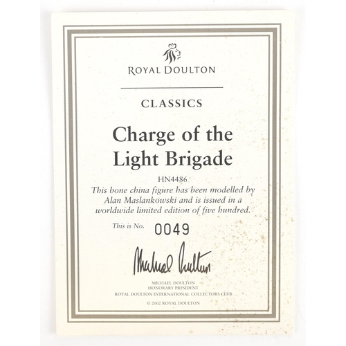 384 - Royal Doulton Charge of the Light Brigade figure group HN4486, 23cm in length