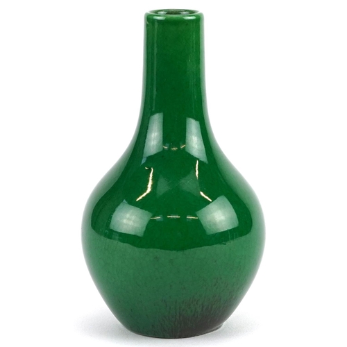 282 - Chinese porcelain vase having a green crackle glaze, 12cm high