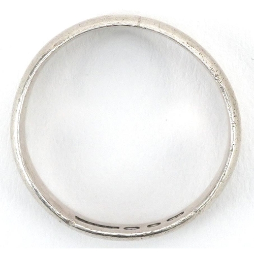 2746 - Victorian silver wedding band, Birmingham 1897, size S, 3.4g