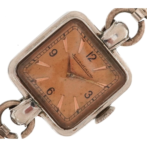 2823 - Jaeger LeCoultre, Art Deco ladies manual wristwatch, the case numbered 411317, 19mm wide