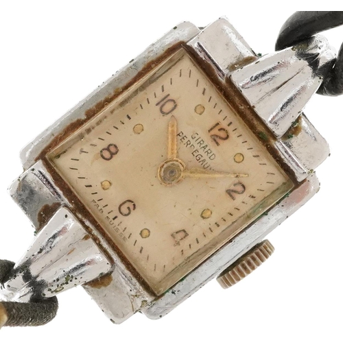 2828 - Girard Perregaux, ladies Art Deco manual wristwatch, 17mm wide