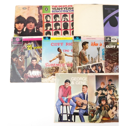 1346 - Vinyl LP records including The Beatles and Cliff Richard