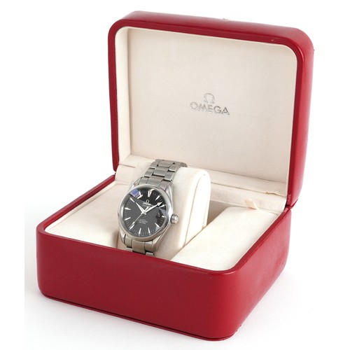 2009 - Omega, gentlemen's Omega Seamaster Aqua Terra co-axial chronometer automatic wristwatch with date ap... 