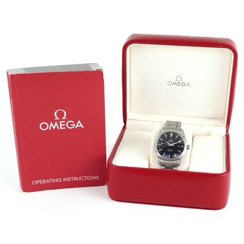 2009 - Omega, gentlemen's Omega Seamaster Aqua Terra co-axial chronometer automatic wristwatch with date ap... 