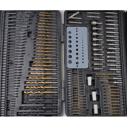 1235 - Power tools and drill set with cases including Rapesco nail gun and Performance 620 rotary hammer dr... 