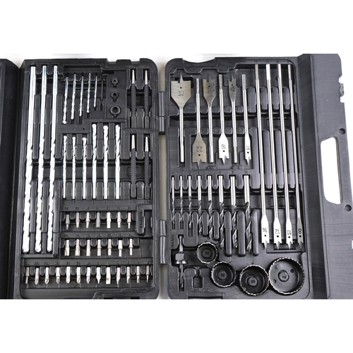 1235 - Power tools and drill set with cases including Rapesco nail gun and Performance 620 rotary hammer dr... 