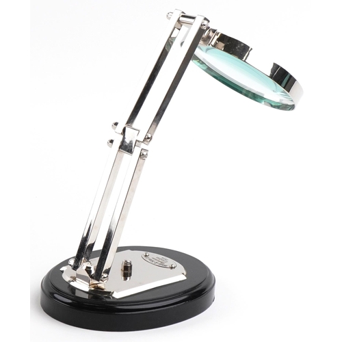 1206 - Adjustable desk top magnifying glass, 30cm high