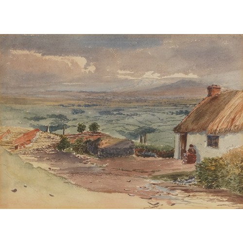 1009 - G F Granville - View near Belfast with The Morn Mountains in the distance and one other, pair of wat... 