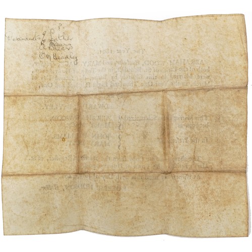 1263 - Early 19th century marriage certificate with metal case