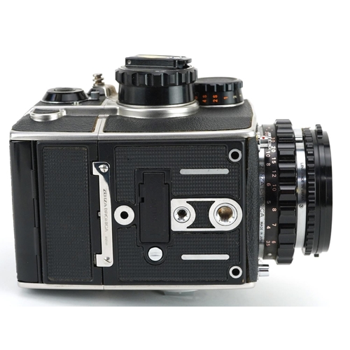 1325 - Bronica Zenza EC camera with accessories, the camera numbered CB323184 and CM551290