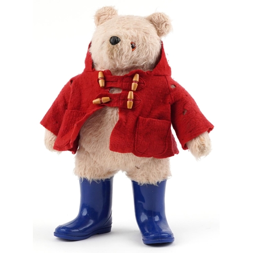 1375 - Vintage Paddington Bear teddy bear with blue Wellington boots, 50cm high