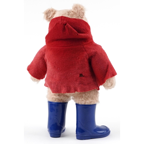 1375 - Vintage Paddington Bear teddy bear with blue Wellington boots, 50cm high