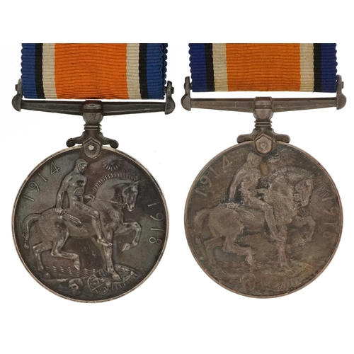 416 - Two British military World War I 1914-18 war medals awarded to 318323F.CADET.F.B.P.LUMSDEN.R.A.F and... 