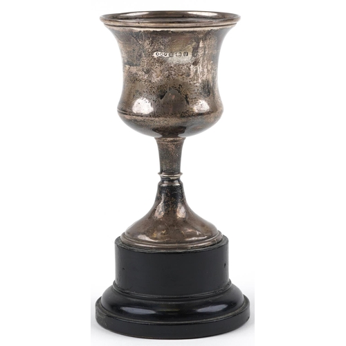 270 - Davies & Powers, George V shipping interest silver trophy with hardwood stand engraved Unit 173.SCC ... 