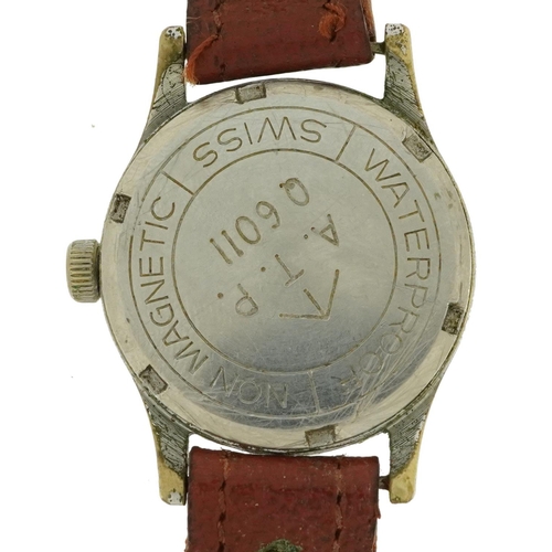 2571 - British military interest wristwatch with subsidiary dial, the case engraved A.T.P Q 6011