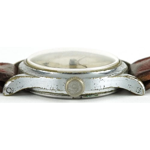 2571 - British military interest wristwatch with subsidiary dial, the case engraved A.T.P Q 6011