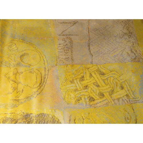 1041 - Naja Salto, Danish yellow ground carpet, design number 80575, 335cm x 250cm