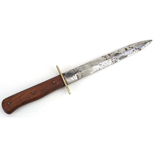 474 - German military interest boot knife, 28.5cm in length