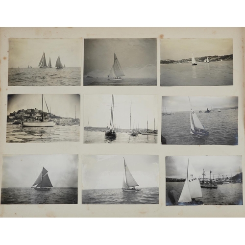 1447 - Early 20th century social history photographs arranged in an album including Tasmania, Christchurch ... 