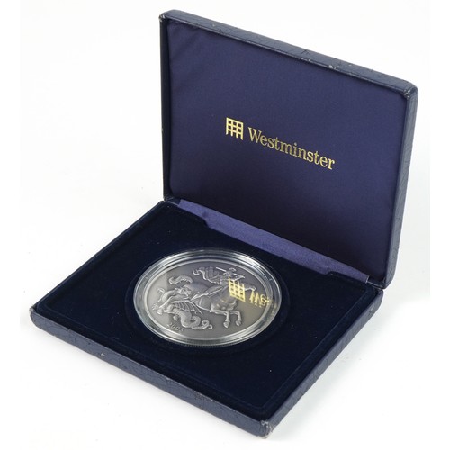 1430 - 2005 Annual History commemorative five ounce silver proof coin by The Westminster Mint with certific... 