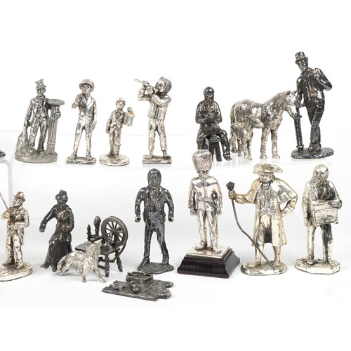 1134 - Collection of silver plated figures and animals including examples by The Silver Gallery