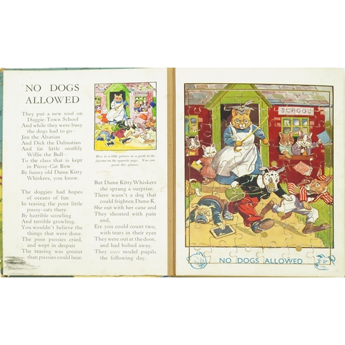 1483 - The Jolly Jigsaw Puzzle book, children's annual with five jigsaw puzzles