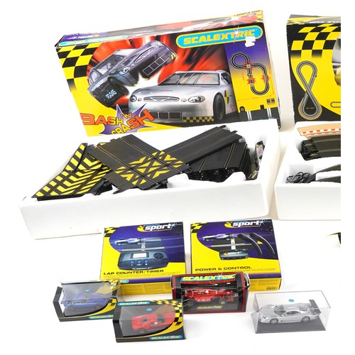 1378 - Scalextric Model Racing including Beetle Cup with box and various cars with boxes