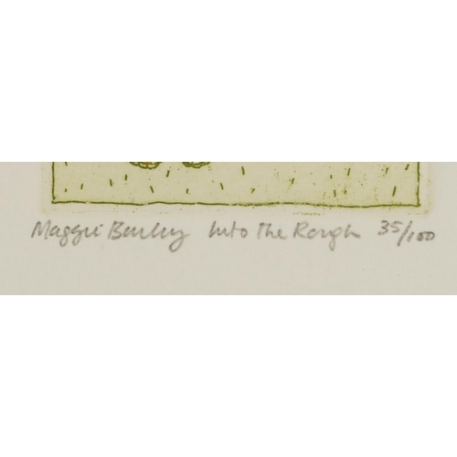 1159 - Maggie Burley - Comical animals, four pencil signed prints, each framed and glazed, three mounted, t... 