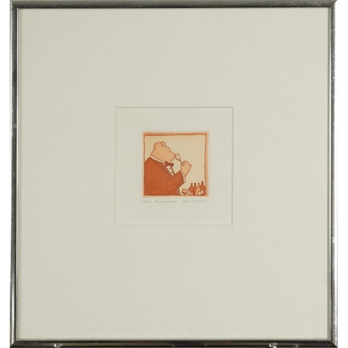 1159 - Maggie Burley - Comical animals, four pencil signed prints, each framed and glazed, three mounted, t... 