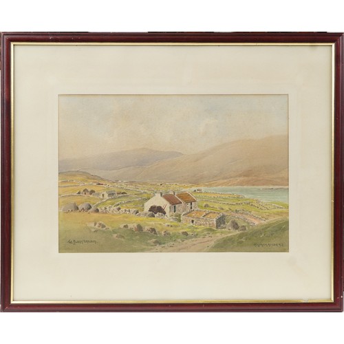 1119 - T W Morrison - The Bloody Foreland, watercolour, mounted, framed and glazed, 36cm x 24.5cm excluding... 