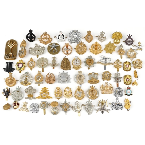 633 - Collection of military interest cap badges, some Staybrite including RAF, Gurkha Transport Regiment ... 